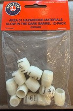 LIONEL AREA 51 GLOW IN THE DARK BARRELS. picture