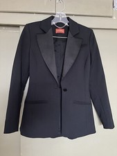 Altuzarra Acacia black tailored fitted blazer with lapels, 36 picture