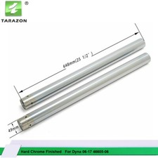 49mm Chrome Silver Fork Tubes For Harley Dyna FXDB FXDL 06-17 FXDBA 2013 FXD picture