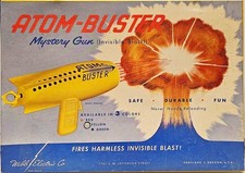 RARE 1950's VINTAGE ATOM BUSTER RAYGUN OUTER SPACE RAY GUN PISTOL TOY WEBB MINT picture