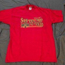 Vintage 1988 San Antonio Texas T Shirt Fruit of the Loom BEST Red XL Alamo 80s picture