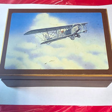 Vintage 1995 San Francisco Music Box Co Biplane Wind Beneath My Wings picture