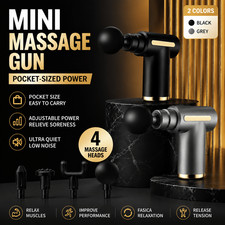 FAXHION 1pc Fascia Gun + 4pcs Massage Heads, USB- Massager Suitable picture