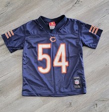 Vintage Reebok Chicago Bears Brian Urlacher #54 Youth L Unisex Navy NFL Jersey picture
