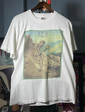 VTG 90's R.E.M. Band Reconstruction III Tour White Shirt S to 5XL picture
