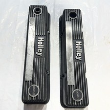 Vintage Holley 140R-50B Small Block Chevy Aluminum Valve Covers – Pair picture