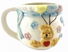 Vintage baby cup big ceramic mug toddler first birthday party decor Excellent picture