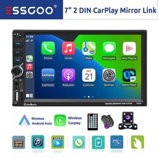 Apple CarPlay Android Auto Car Stereo Bluetooth CAM Radio 7