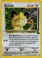 Meowth Holo Promo WoTC Promo 10/53 DMG picture