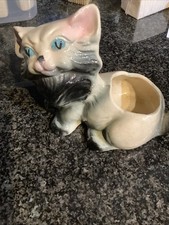 Shawnee Pottery White/Gray and blue eyed Persian 1950's planter picture