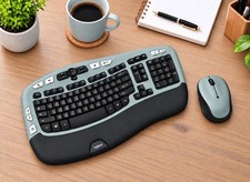 Logitech MK550 Custom Refinished Sage Green Wireless Keyboard Mouse Combo K350 picture
