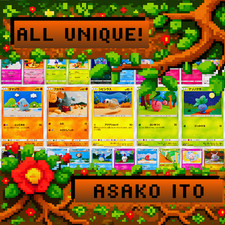 Pokemon Asako Ito Artwork Card Lot | 10-30 Unique Illustrations You Choose JP NM picture