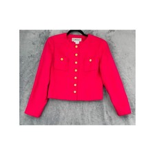 Vintage Carlisle Jacket Womens Size 4 Cashmere Wool Blend Button Office Career picture