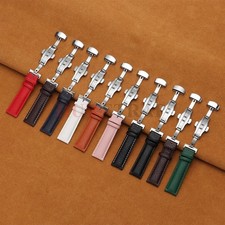 Calfskin Litchi Leather Watchband 16/19/21/24mm 18mm 20mm 22mm Watch Strap for M picture