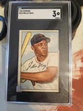 SGC Graded 3 Willie Mays 1952 Bowman picture