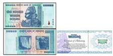 ZIM Zimbabwe 100 Trillion Banknote 1 Note AA/2008, P-91, UNC authentic COA picture
