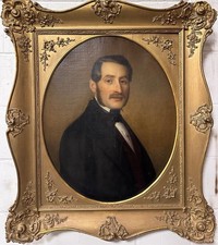Continental School (19TH Cen-ry): Portrait Of A Gentleman, Oil On Canvas picture