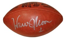Warren Moon Autographed Official NFL Leather Game Football Oilers JSA picture