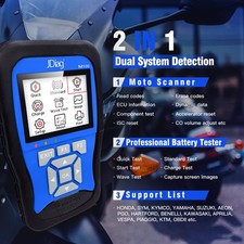 2026 Jdiag M100 Motorcycle Scanner Diagnostic Tool for Honda Yamaha Standard US picture