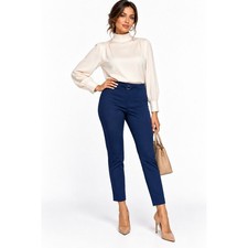 Montgomery Post Janae Skinny Presentation Ponte Pant Navy Blue LP Petite NWT picture