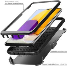 ARMOR TANK RUGGED Phone Case Cover Clip Stand Holster +BUILT IN SCREEN PROTECTOR picture
