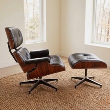 Vintage 1981 Northfield Eames Style Lounge Chair & Ottoman Rosewood Canada MCM picture