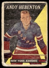 1958-59 Topps Andy Hebenton New York Rangers #46 picture