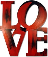 Letter2Word Wall Decor - Stacked LOVE Original Word Wall Art, 15.5x13 In picture