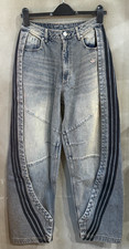 adidas Originals Adilenium 5.0 Banana Overlay Denim Pants Women Lifestyle KY5189 picture
