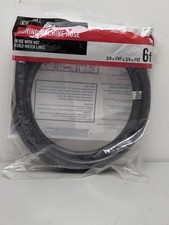 Everbilt 3/4 in. FHT x 3/4 in. FHT x 72 in. Rubber Washing Machine Fill Hose 6FT picture