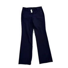 New Talbots Indigo Blue Sailor Style Front Buttons Work Pants sz 6 NWT $109 picture