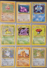 Lot Of 9 VINTAGE Pokemon Cards Holo And Rare Base Set Jungle And Fossil Cards picture