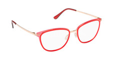 Mad in Italy SUPER Lightweight Vignole Red Optical Frames 53/18/140 - NEW picture