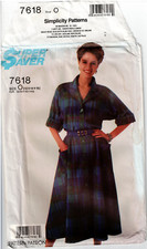 7618 Uncut vintage sewing pattern Misses Dress Size 12, 14, 16, year 1986 picture