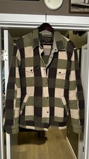 Filson Beartooth Camp Jacket Cinder Olive Check 13oz Cotton Snap picture