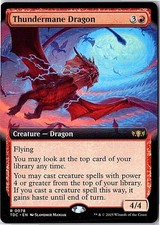 Thundermane Dragon (Extended Art) Commander: Tarkir: Dragonstorm 78 Near Mint picture