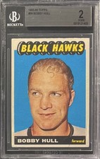 1965/66 Topps #59 Bobby Hull 🇨🇦O-PEE-CHEE 🇨🇦 ~ Beckett 2 (Looks Nicer) picture
