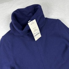 Tyler Böe Sweater Dress Womens XS Purplish Blue Cowl Neck 3/4 Sleeve Pockets picture