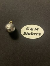 50 2oz Cannonball Sinkers Fishing Weights.  Top Quality lead.  Made In The USA picture