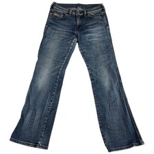 Vintage Diesel Bootcut Jeans Womens 28 Blue Whiskering Denim Medium Wash Casual picture