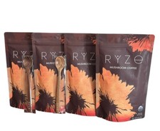 4 Pack Organic Mushroom Coffee W/ 2 Acacia Spoon 100% Authentic picture