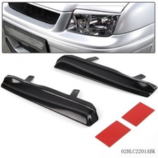 Pair Mean Look Upper Headlight Cover Eyelids Fit For VW JETTA MK4 1999-2005 picture