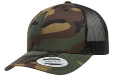 Yupoong 6606 YP Classics Retro Trucker Hat Snapback Mesh Back Blank Cap picture