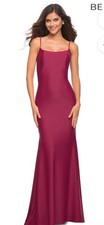 La Femme Berry 30458 Gown Size 6 Retail $358 70% OFF SUMMER SALE picture