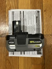 GENUINE RYOBI ONE+ 18V LITHIUM 4.0AH 4.0 PBP004 HIGH PERFORMANCE BATTERY NEW picture