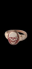 Ww1 Era Ring Unique Antique Rare Soldiers WWII Ww2 Central European amulet  picture