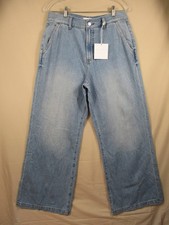 -NWT Pistola Dalia High Rise Wide Leg Trouser Women's Jeans Indigo Sz 29 picture