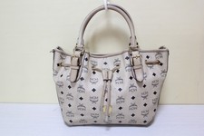 100% Authentic MCM Visetos Meduim Drawstring Handbag picture