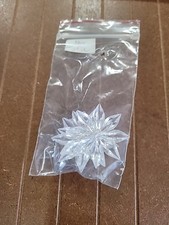 4 VINTAGE CLEAR MIRROR STAR ROSETTES ,  2” diameter. picture