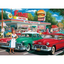 500 Pieces Jigsaw Puzzles, Retro Style 500 Piece Puzzles for Adults, Car and ... picture